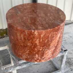Round Travertine Coffee Table Modern Side Table With Optional Base