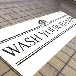 Wash Your Hands Decal, Bathroom Wall Stickers, Decals, Decor, Art - thumbnail 2