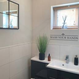 Wash Your Hands Decal, Bathroom Wall Stickers, Decals, Decor, Art - thumbnail 3