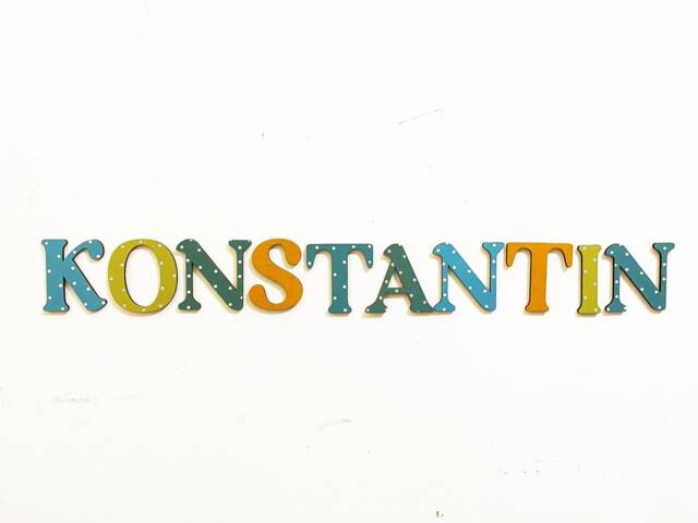 Personalized Wooden Name Sign, Nursery Wall Decor, Baby Room Letters - image 1