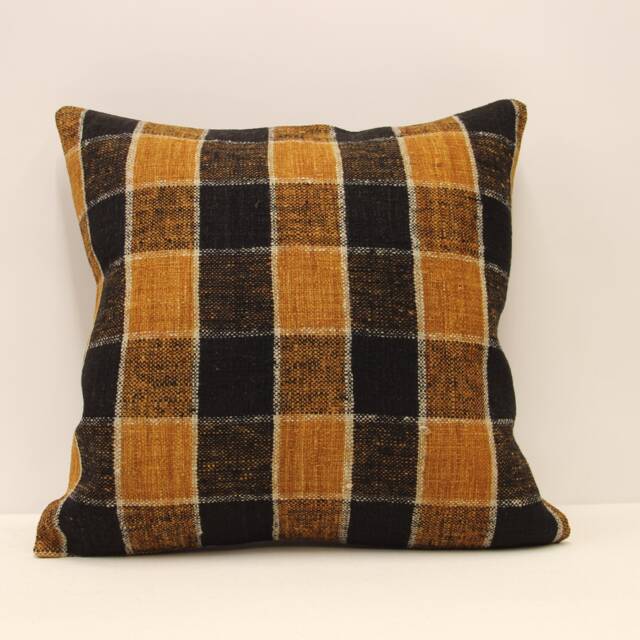 Kilim Pillow, Sofa Pillow Boho Pillow, Handwoven Pillow, 18x18 - 45x45 cm Minimalist Decorative Pillow, Cushion Cover Throw Pillow 4Kbf-498 - image 1