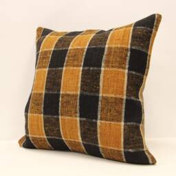 Kilim Pillow, Sofa Pillow Boho Pillow, Handwoven Pillow, 18x18 - 45x45 cm Minimalist Decorative Pillow, Cushion Cover Throw Pillow 4Kbf-498 - thumbnail 3