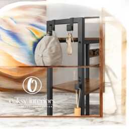 Rustic Hook Coat Rack With Shoe Bench & Storage Shelves - thumbnail 3