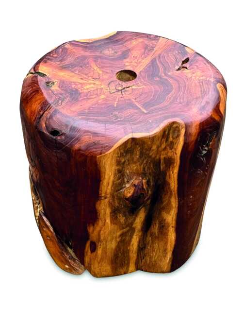 Teak Root Ball Parasol Base Holder 40cm - image 1