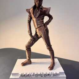 David Bowie As Ziggy Stardust Bronze Effect Statue - thumbnail 2