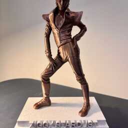 David Bowie As Ziggy Stardust Bronze Effect Statue - thumbnail 3