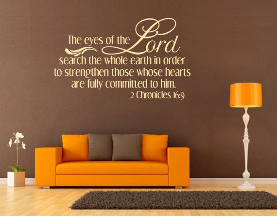 Spiritual Wall Decal. The Eyes Of Lord Search - Code 092 - image 1