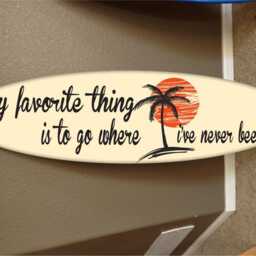 Custom Surfboard Wall Decor Hawaiian Beach Theme - 48 - thumbnail 2