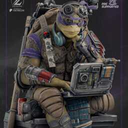 Tech Turtle - Ninja Sewer Warrior Bo Staff Genius Donatello Resin Figure 16K - thumbnail 2