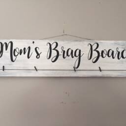 Kids Art Display Sign. Wall Decor. Handmade. Handpainted. Rustic - thumbnail 3