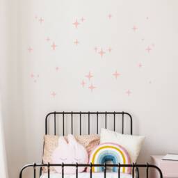 Sparkling Stars Wall Decals, Eco Friendly & Plastic Free Stickers For Happy Walls