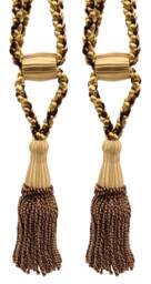 "D??copro Curtain & Drapery Tassel Tieback, Adjustable Cord Length, Length 5 1/2"", Spread 24" - thumbnail 1