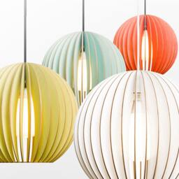 Aion L Wood Pendant Light, Wooden Lampshade, Lamp - thumbnail 3
