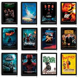 Movie Posters Illuminated Light Framed Lightbox Led Sign Home Cinema Man Cave Theatre Modern Wall Deco Art Retro Films Unusual Gifts For Men - thumbnail 2