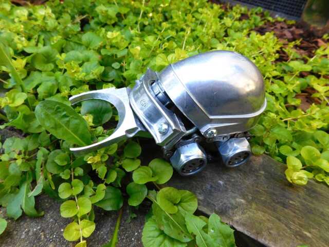 steampunk Beetle Sculpture Metal Bug Figurine - image 1