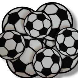 Wooden Football Wall Art - Footballs Decal Stickers Theme Bedroom Decor Soccer - thumbnail 3