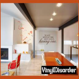 The Most Important Thing About Goals Is... Having One - Vinyl Wall Decal Quotes Sticker In039Themostiiiet - thumbnail 1