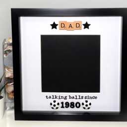 Football Photo Frame - Fathers Day Talking Balls Since Scrabble - thumbnail 2
