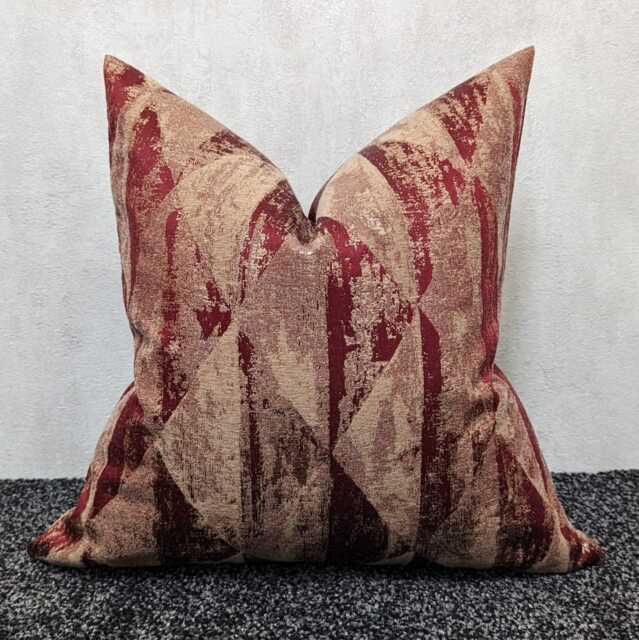 Red & Gold Luxury Cushion Cover New Home Decor For Sofa Bed Pillow Hotel Look Designer Fryetts Mystique Case - image 1