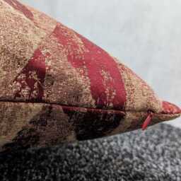 Red & Gold Luxury Cushion Cover New Home Decor For Sofa Bed Pillow Hotel Look Designer Fryetts Mystique Case - thumbnail 3