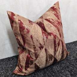 Red & Gold Luxury Cushion Cover New Home Decor For Sofa Bed Pillow Hotel Look Designer Fryetts Mystique Case - thumbnail 2