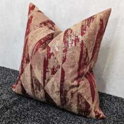 Red & Gold Luxury Cushion Cover New Home Decor For Sofa Bed Pillow Hotel Look Designer Fryetts Mystique Case - thumbnail 4