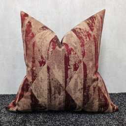 Red & Gold Luxury Cushion Cover New Home Decor For Sofa Bed Pillow Hotel Look Designer Fryetts Mystique Case - thumbnail 1