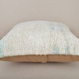 Handmade Kilim Pillow Cover, Hemp Cushion, Anatolian Design - 18x18'' - thumbnail 4