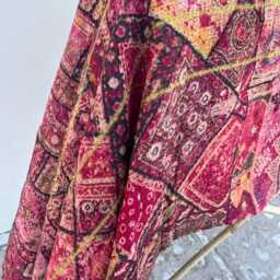 Vintage Style Reversible Cotton Kantha Quilt - Hand Stitched Decorative Bedspread With Artisan Craftsmanship - thumbnail 3