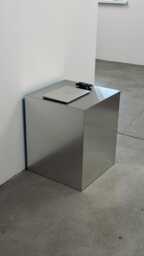 Industrial Metal Side Table. Cube Organizer Shelf. Contemporary Storage Furniture - thumbnail 1