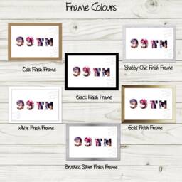 Personalized Birthday Photo Frame Cut Out Numbers, Unique Signing Gift 14029D - thumbnail 2