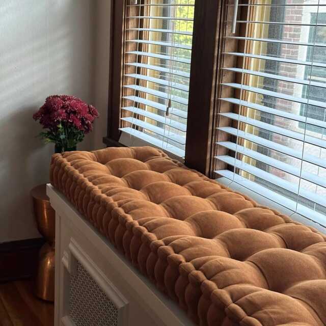 Handmade Window Seat Cushion - Sunroom Bench Pad - image 1