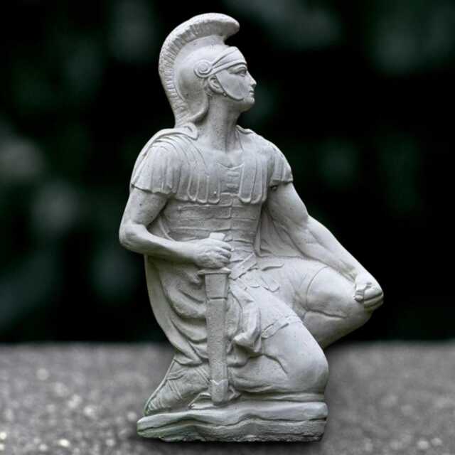 Massive Soldier Statue Concrete Warrior Sculpture Cement Person Decoration Mythical Ornament Handmade Front Door Figurine - image 1