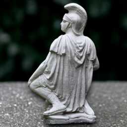 Massive Soldier Statue Concrete Warrior Sculpture Cement Person Decoration Mythical Ornament Handmade Front Door Figurine - thumbnail 4
