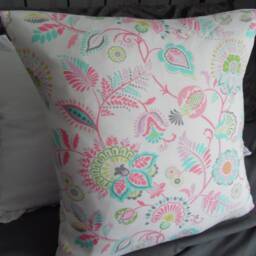 Floral Pillow Cover Richloom Lanie Orchid Print, Cotton Accent - thumbnail 4