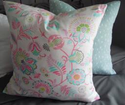 Floral Pillow Cover Richloom Lanie Orchid Print, Cotton Accent - thumbnail 1