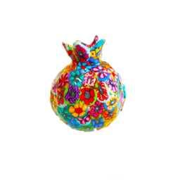 Small Colorful Pomegranate Decoration, Handmade Polymer Clay Gift - thumbnail 2