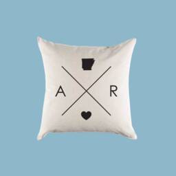 Arkansas Ar Home State Canvas Pillow Or Cover - thumbnail 2