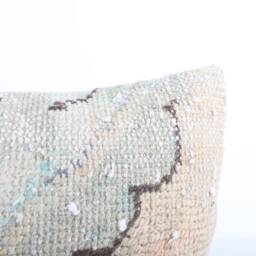 Handwoven Turkish Kilim Pillow Cover Aztec Lumbar Cushion - 12x24 - thumbnail 3