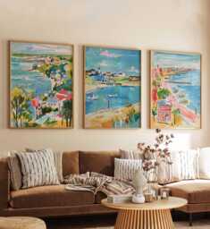 Set Of 3 New Jersey Posters, Usa Prints, Mid-Atlantic Wall Art Sets, Travel Decor, Beaches Scenic Home Prints - thumbnail 1
