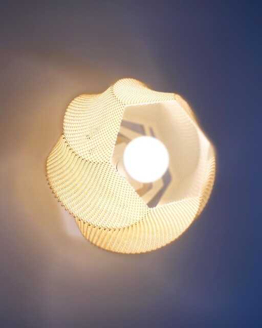 Sofia Wall Lamp, Modern Ripple Mesh Contemporary 3D Printed Lighting - image 1