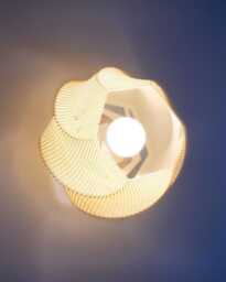 Sofia Wall Lamp, Modern Ripple Mesh Contemporary 3D Printed Lighting - thumbnail 1
