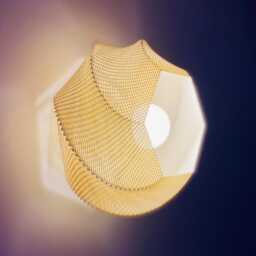 Sofia Wall Lamp, Modern Ripple Mesh Contemporary 3D Printed Lighting - thumbnail 3