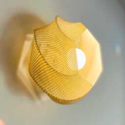 Sofia Wall Lamp, Modern Ripple Mesh Contemporary 3D Printed Lighting - thumbnail 4