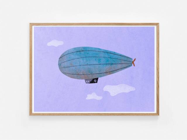 P O S T E R/K I N D R/ Children's Room/ Wall/ Z L N/ Aviation/ Sky/ Wall Decoration