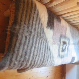 Handmade Wool Blanket Carpathian Hutsul Lizhnyk Throw - 200x145cm - thumbnail 2
