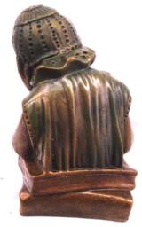 Victorian Girl Reading Book Statue Vintage Sculpture - thumbnail 4