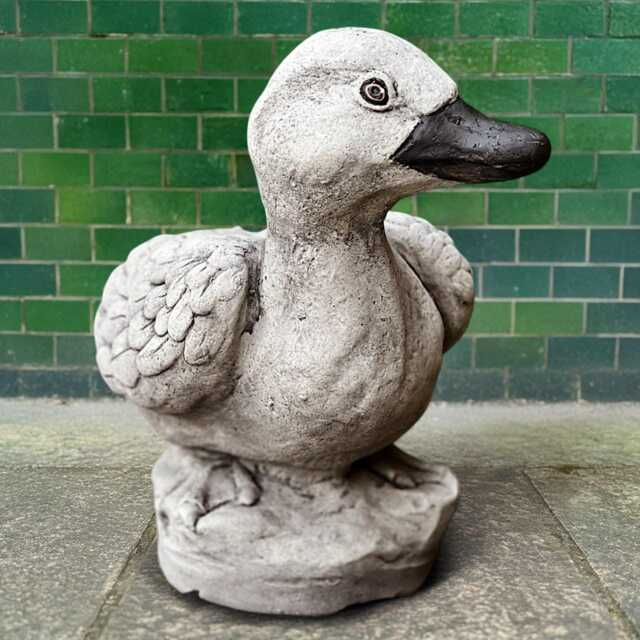 Stone Goose Sculpture Concrete Bird Figurine Cement Animal Decoration Handmade Duck Statue Goose Lover Gift Farm Ornament Yard Art - image 1