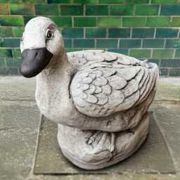Stone Goose Sculpture Concrete Bird Figurine Cement Animal Decoration Handmade Duck Statue Goose Lover Gift Farm Ornament Yard Art - thumbnail 2