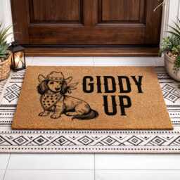 Funny Pet Welcome Rug - Western Style Gift Durable Natural Coir Door D??cor - thumbnail 3